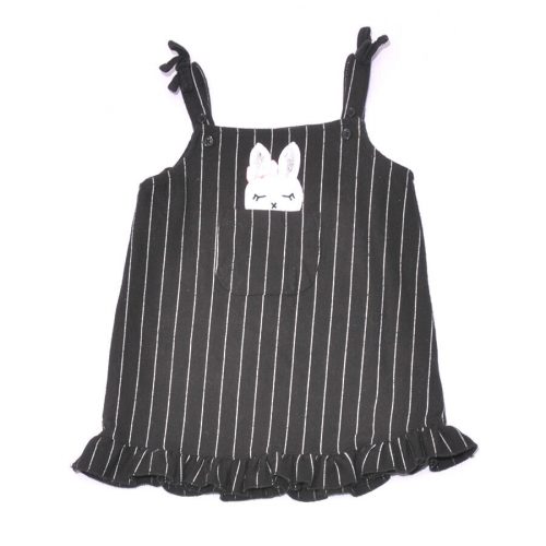 Fekete, csíkos ruha (80-86)