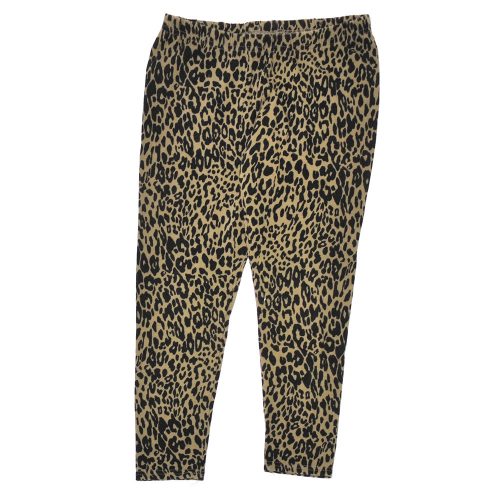 Zöld, Fekete leopármintás leggings (128*)