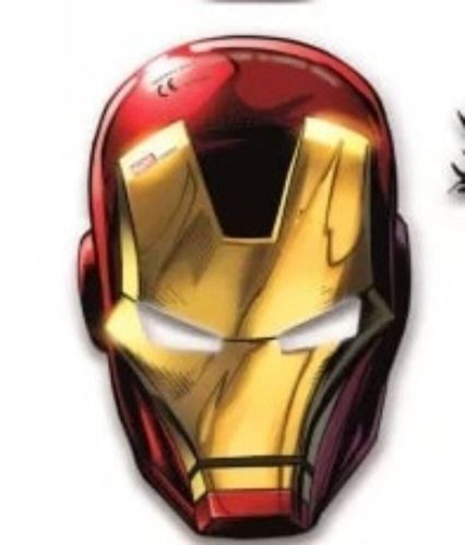 Vasember papír álarc, maszk - Iron Man - Marvel Hősök - ÚJ