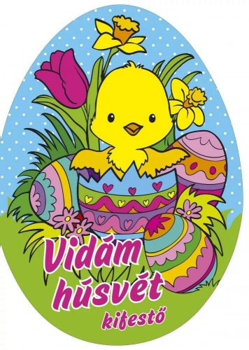 Vidám húsvét - kifestő - ÚJ